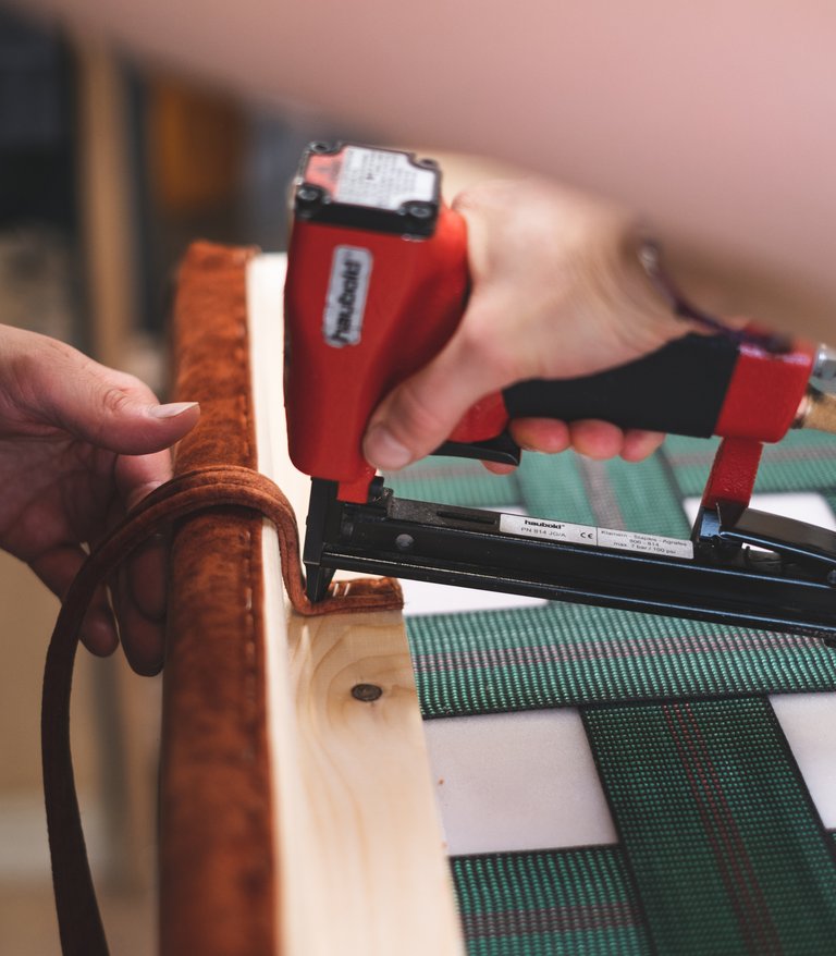 Tapezierarbeit Detail